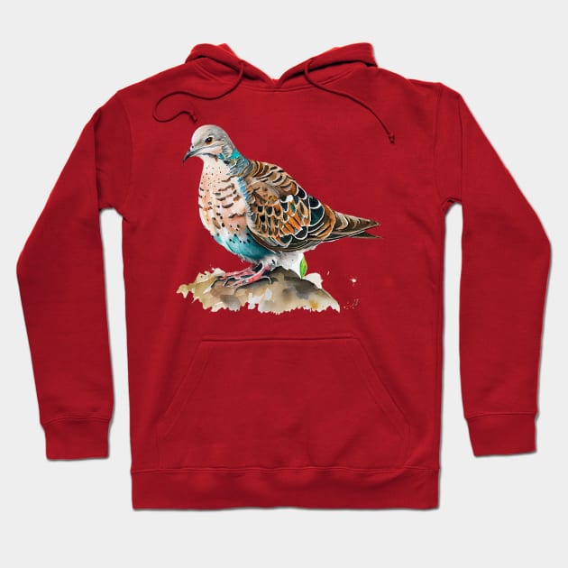 Turtle Dove Watercolor 2.0 Hoodie by CreativeDesignsx